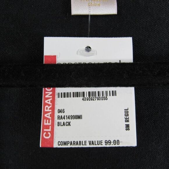 Rachel Parcell Ruffle Short Sleeve Cardigan in Black SZ S - Picture 5 of 7